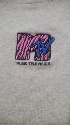 MTV Women’s Small Crop Top Retro Graphic T-Shirt Music Logo Short Sleeve - Picture 5 of 11