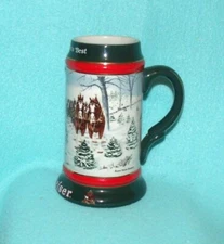 1991 Anheuser Busch Holiday Clydesdale Stein