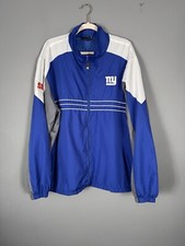 New York Giants Jacket Mens XXL 2XL Reebok SI Vintage Windbreaker Blue NFL