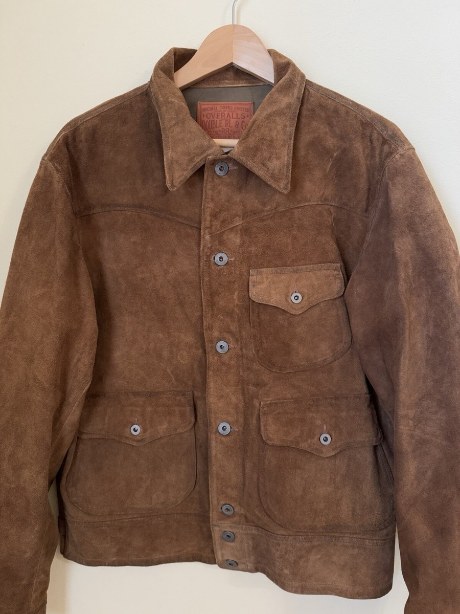 RRL Double RL Ralph Lauren Suede Roughout Alston Leather Jacket