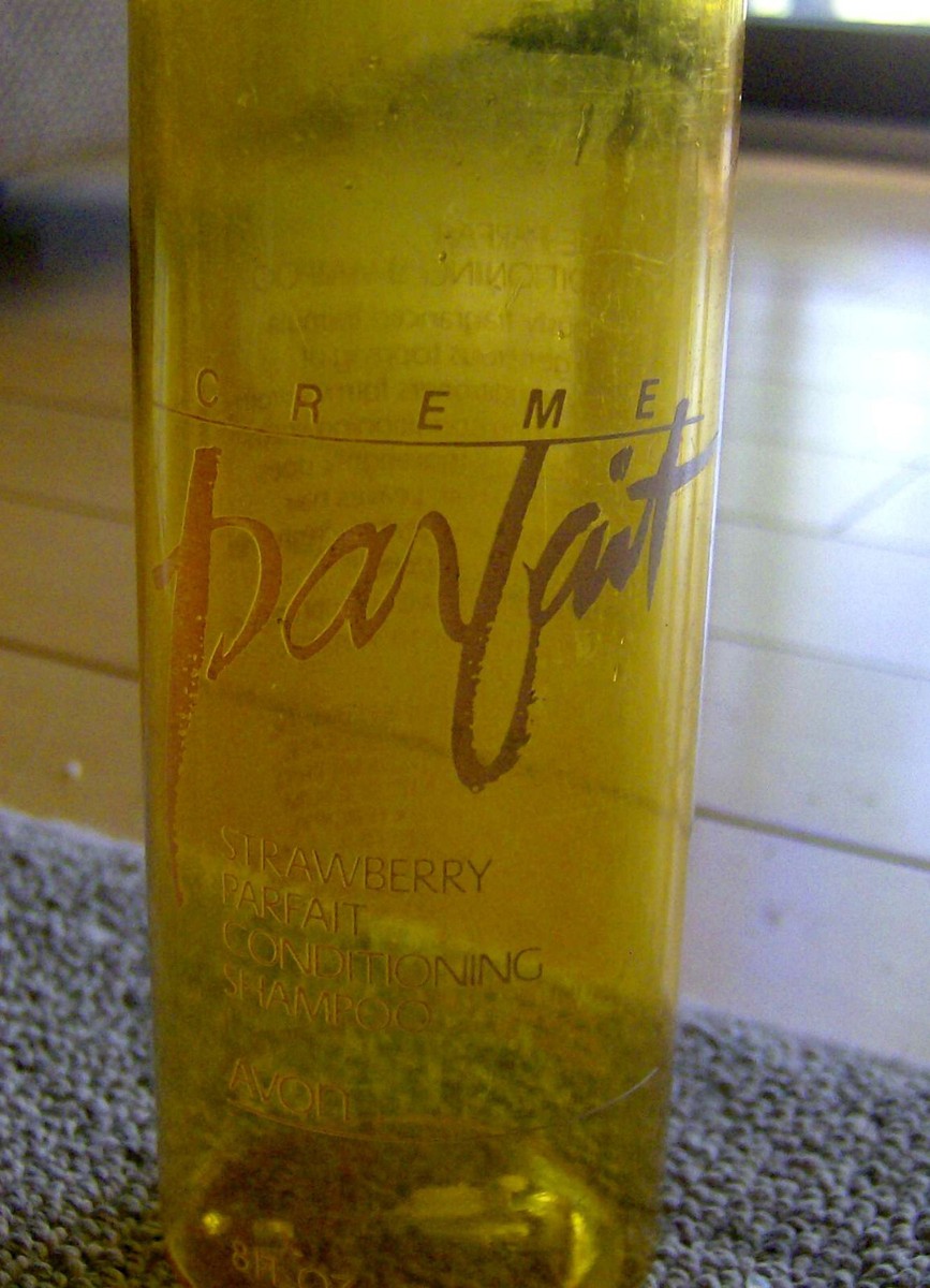 RARE vintage 1980s CREME PARFAIT strawberry conditioning shampoo