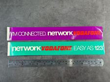 2X Shelf Vintage Advertising/Promotional Sticker Sign VODAFONE - MOBILE PHONES