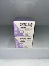 2 sealed tighten & lift neck firming cream 1.7oz each, damaged box
