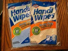 Clorox Handi Wipes Heavy Duty Reusable Cloths 2 3-Packs Blue Yellow Vintage New