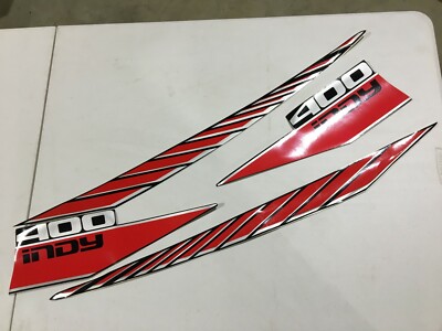 NOS Polaris Hood Decals 87 Indy 400 Vintage Snowmobile Lot