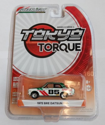 GREENLIGHT # TOKYO TORQUE # serie 3 GREEN MACHINE * 1972 BRE DATSUN 510.Not Open