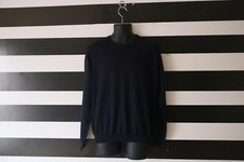 VNeck Men  s Sweater Crewneck Long Sleeve Navy Size M Medium