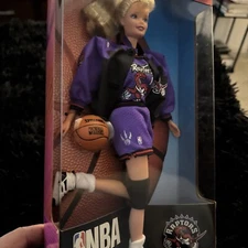 Vintage Barbie NBA Toronto Raptors Basketball Collectible 1998 Mattel 20740