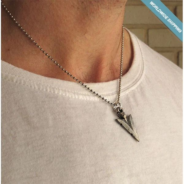 Mens triangle necklace outlet