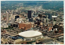 Aerial View of the Hoosier Dome, Indianapolis, Indiana Postcard