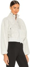Free People The Movement Gear Up Sherpa Jacket In Ivory Size M Full Zip Rrp168$