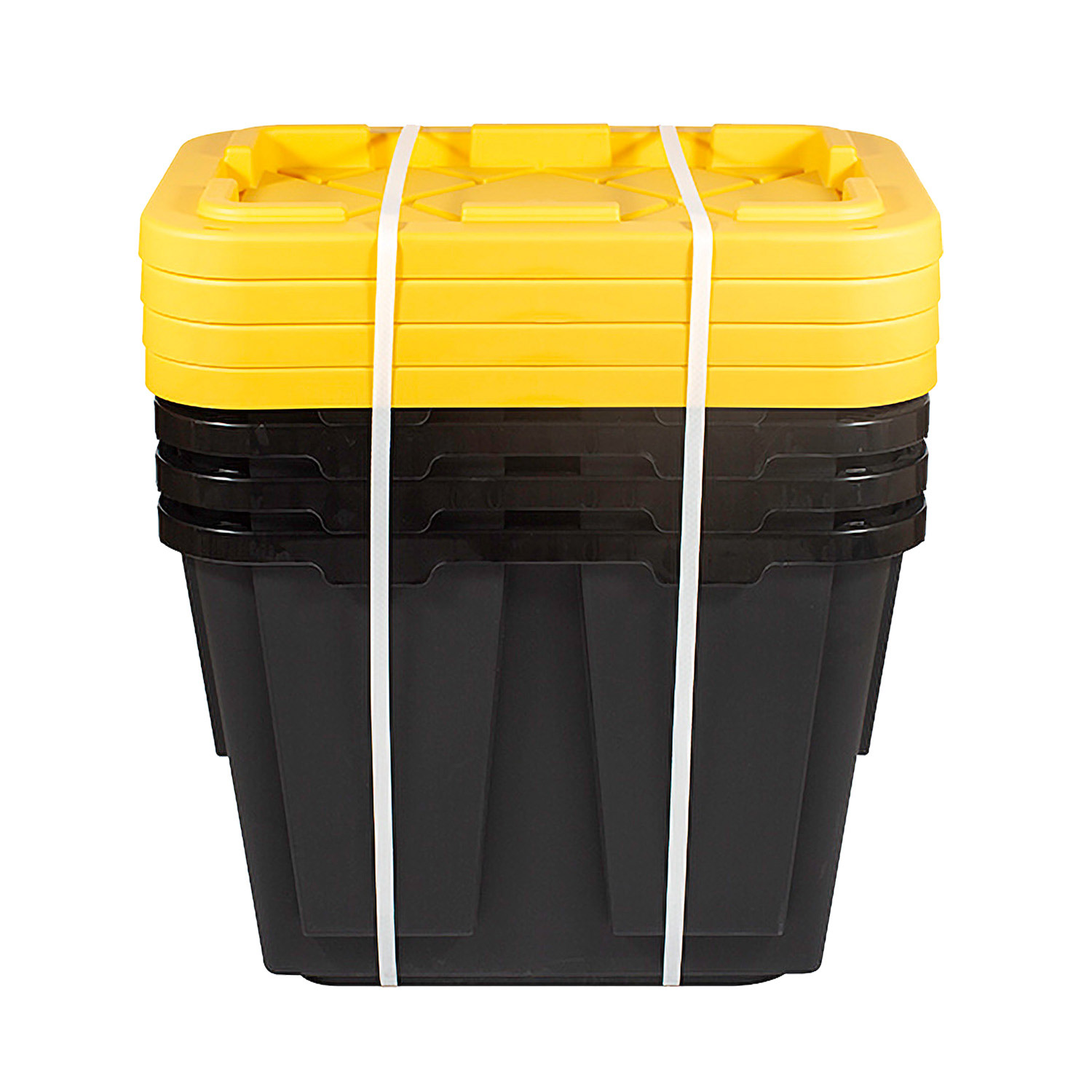 Storage Container Bi 12 Gallon Plastic Storage Container Bin, 4-Pack, Heavy Duty, Lids ...