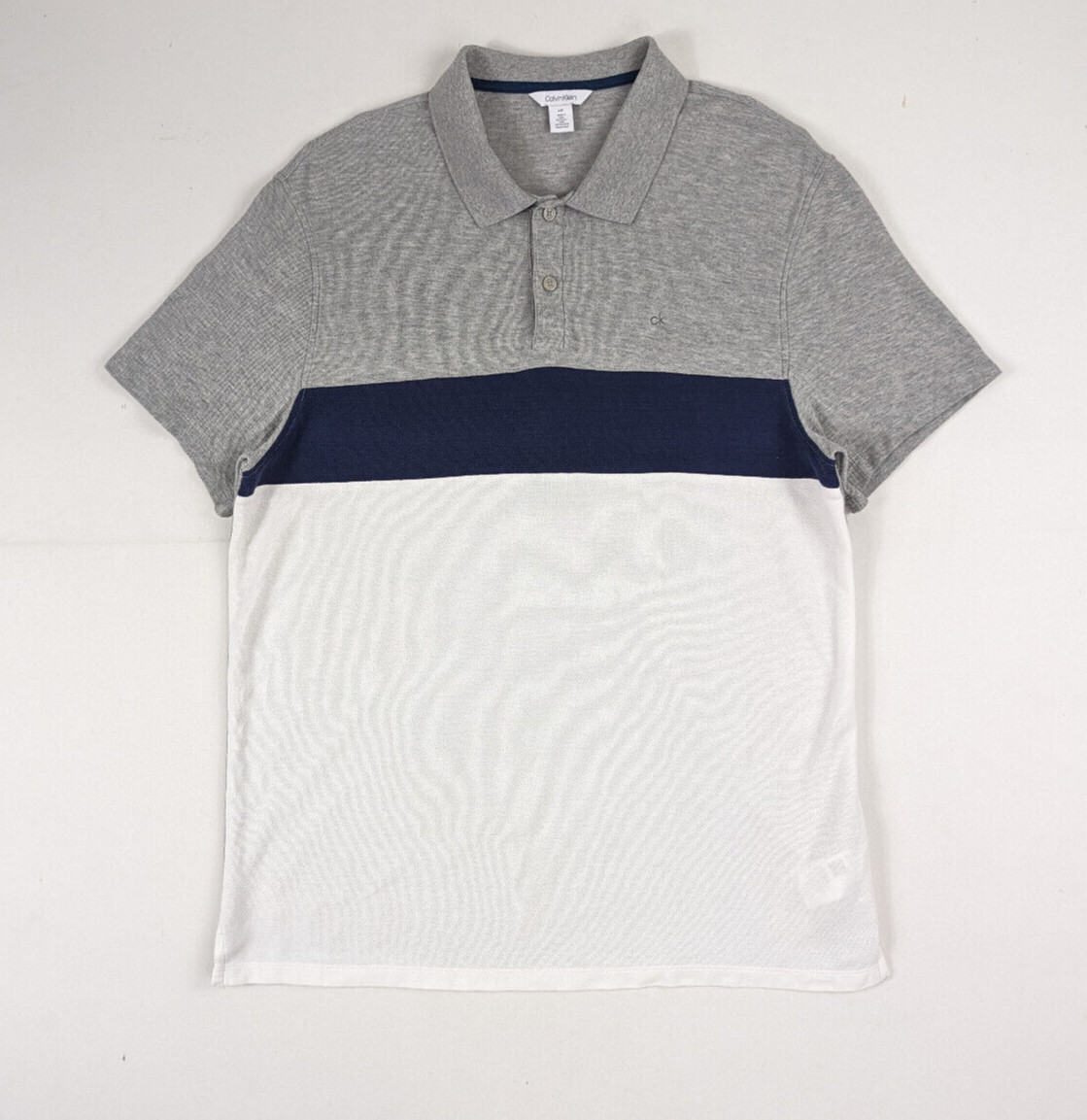 Vintage Calvin Klein Golf Polo Shirt Mens Large Gray … Gem