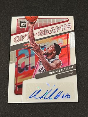 2021-22 Panini Donruss Optic Udonis Haslem Opti-Graphs Auto 62/99 #OG-UHS