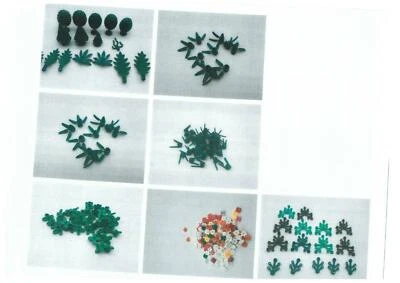 LEGO Lot of 2 Dark Green 6x5 Plant Tree Leaves