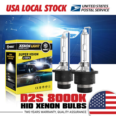 Set of Two OEM Bule 8000K Xenon D2S Bulbs Set HID Light Lamp Headlamp