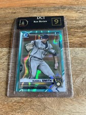 2021 Bowman Chrome Draft Russell Smith Aqua Lava Refractor RC #BDC113 /199 DCI 9