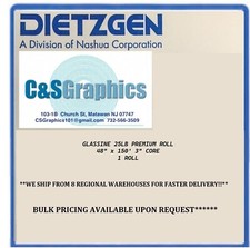 Glassine Neutral pH Paper Roll 48" x 150ft 3" Core