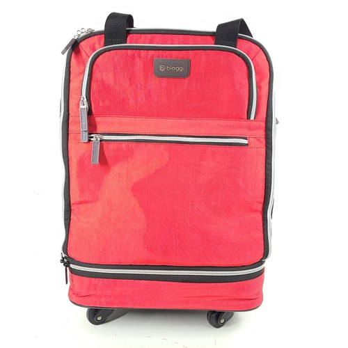 Biaggi Zipsak 22" MicroFold Spinner Carry On Luggage Folding Expanding