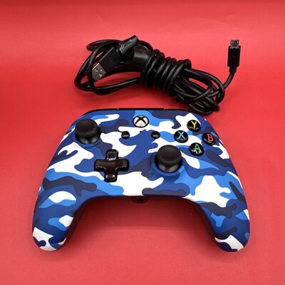 PowerA Enhanced Wired Controller for Xbox One/Series X/PC #1513100-01 -Blue  Camo