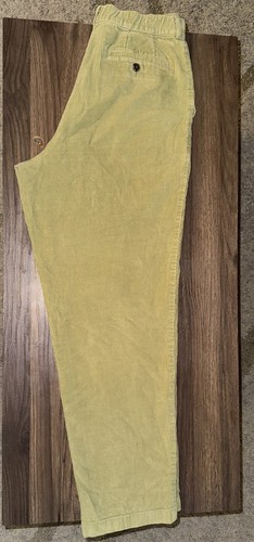 L.L.Bean Womens Green Cotton Corduroy High-Rise Regular Fit Trouser Pant Size 8 - Picture 5 of 7