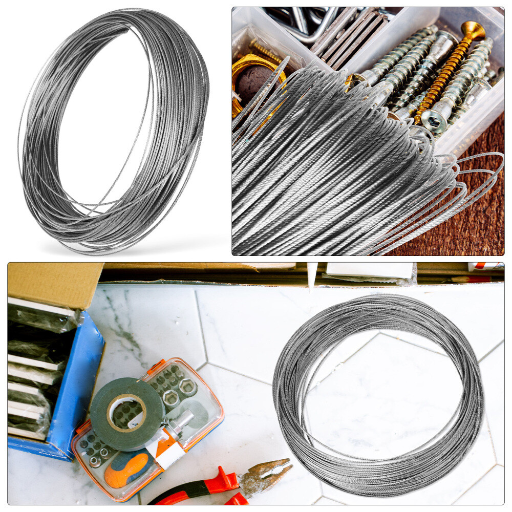 Stainless Steel Wire Rope with Sheath for Railing & Clothesline eBay