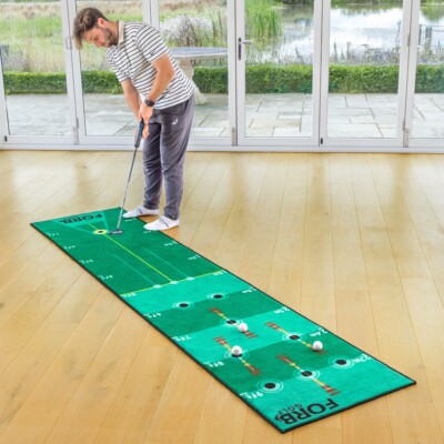 FORB Putting-Trainingsmatte [3m] | TRAGBARE GOLFMATTE   für den Innenbereich