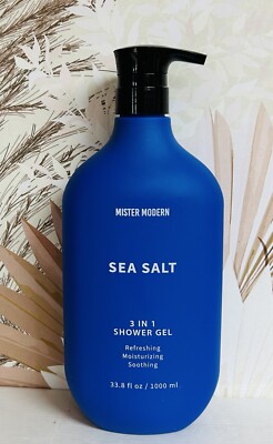 Mister Modern ~ Sea Salt 3-in-1 Refreshing Shower Gel 33.8 fl oz