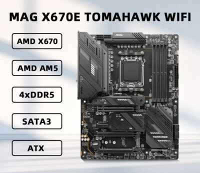 MSI MAG X670E TOMAHAWK WIFI Support AMD Ryzen 7000 256GB Desktop Motherboard