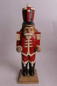 New Pottery Barn Painted Nutcracker Christmas Decor Wood Ebay