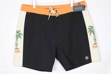Roark Men's Passage Panel 17 inch Tamaroa Board Shorts Swim Black RB430