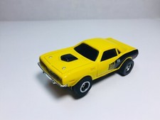 Johnny Lightning CUDA Yel/Bl  AW AFX chassis for AURORA AFX TYCO BRAND NEW