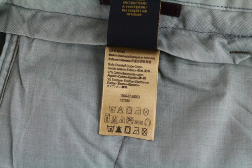 SCOTCH & SODA Stuart Men Trousers W30/L32 Green Slim Cotton Stretch Patterned - Picture 9 of 9