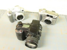 vintage Camera Mixed Lot digital point shoot as shown powershot dimage sony KZ