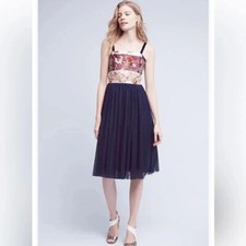 Anthropologie Moulinette Sours Tulle MidiDress prom girl core  feminine