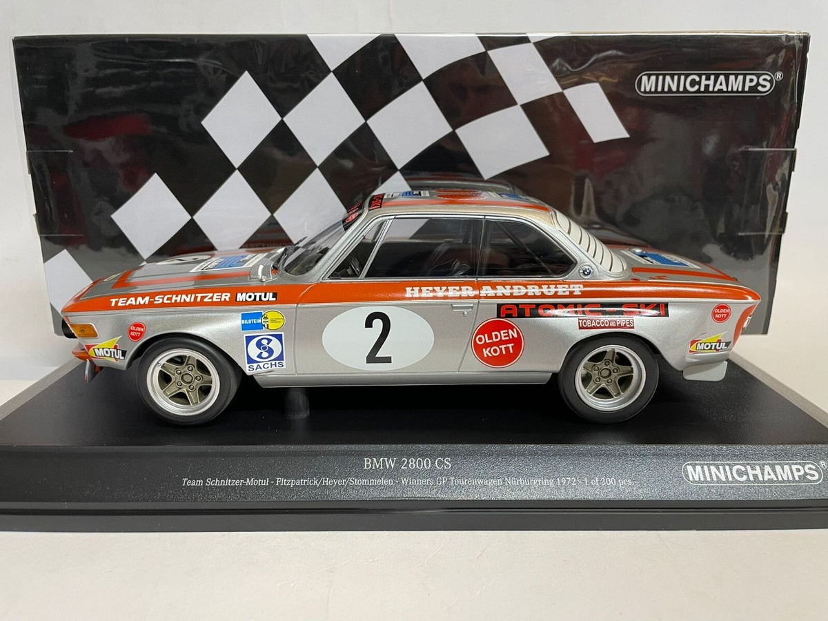 ミニチャンプス 1/18 BMW 2800 CS #10 スパ24H 1972 MINICHAMPS 1/18 - BMW 2800 CS - Spa 1970 - Five Diecast