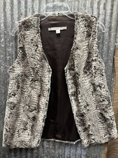 Nwt Women's Chelsea & Violet Faux Fur Vest Sz M