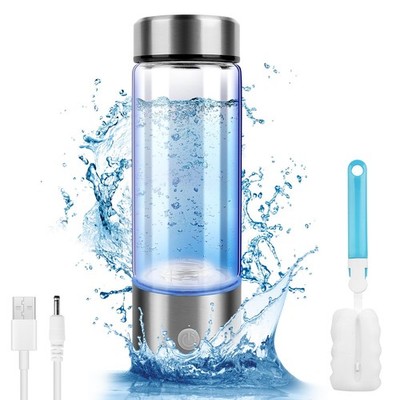 flintronic Wasserstoff Trinkflasche, wiederaufladbar 420 ml, blau 