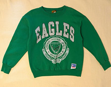 90 s Nutmeg NFL Philadelphia Eagles Green Crewneck Sweatshirt Size M Licensed