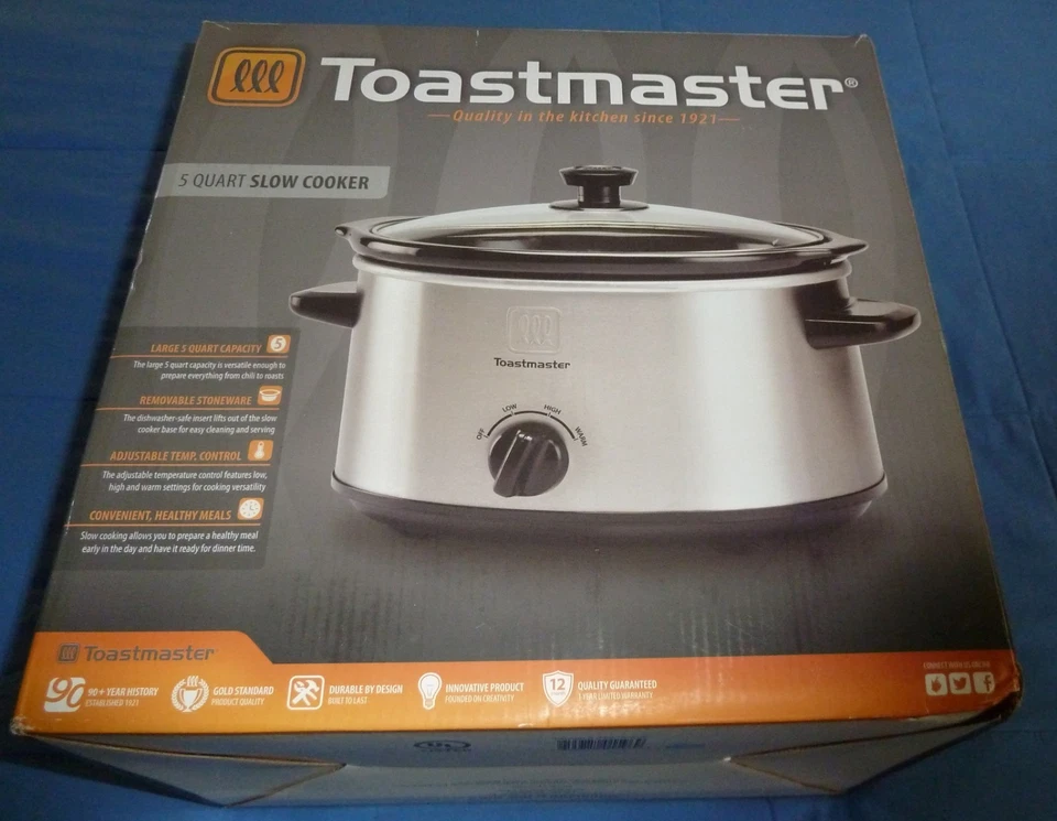 Toastmaster 5 Quart Slow Cooker Model TM-503SC - New-In-Box - Image 4 of 4