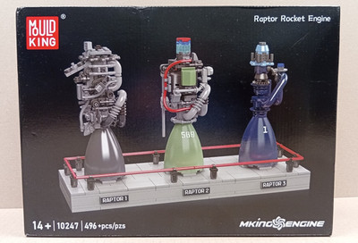 Mould King 10247, Raketenmotor, Raptor Rocket Engine Building Set. Neu und OVP