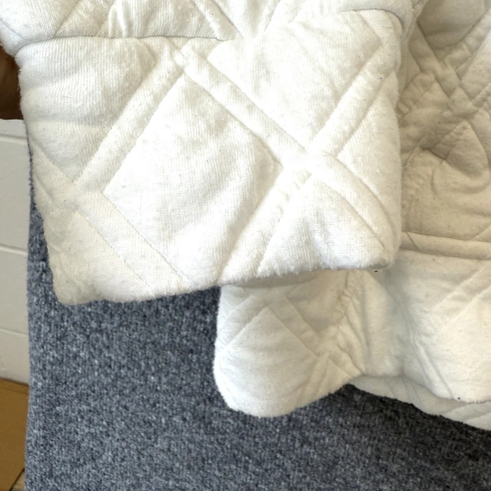 RBX Sudadera con Capucha Mujer Grande Acolchada Top Atlético Blanco Bolsillo Frontal Foto 4 de 4