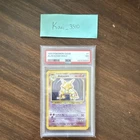 Pokémon TCG Alakazam Holo Rare Base Set PSA 7 1/102 1999 English