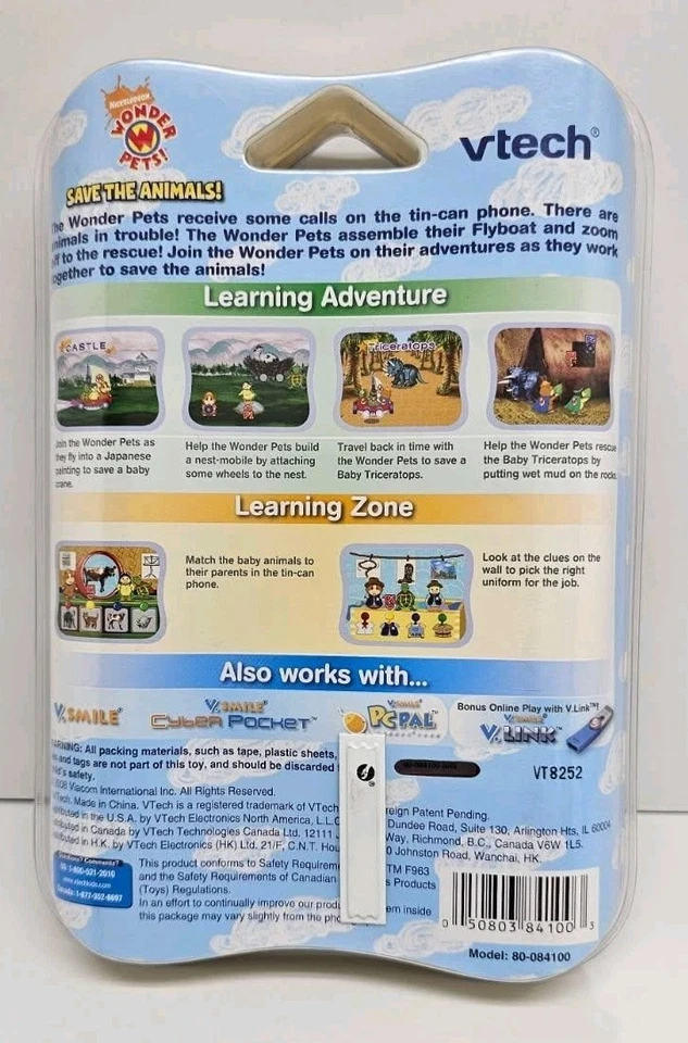 V Tech V Smile Motion Wonder Pets Save The Animals Active Learning Game New - Image 2 of 2