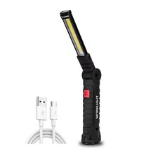 Generic COB LED Work Light USB Rechargeable Magnetic Flashlight Hanging Hook
