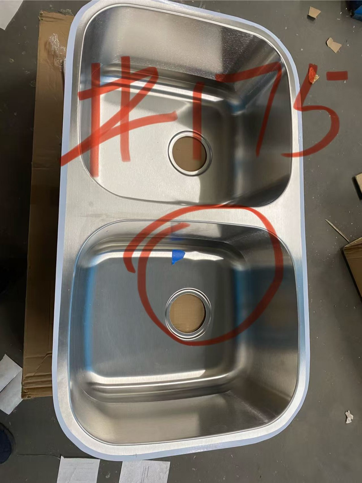 32''x18'' Undermount Double Basin 18G Stainless Steel Kitchen Sink-32 x 18 x 9