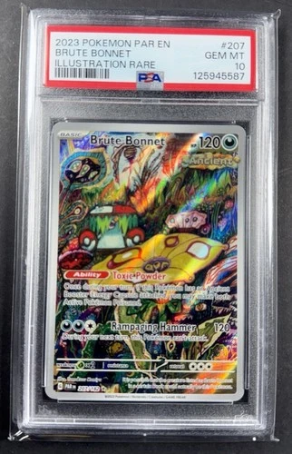 POKEMON PARADOX RIFT BRUTE BONNET 207/182 PSA 10  ILLUSTRATION RARE GEM MINT