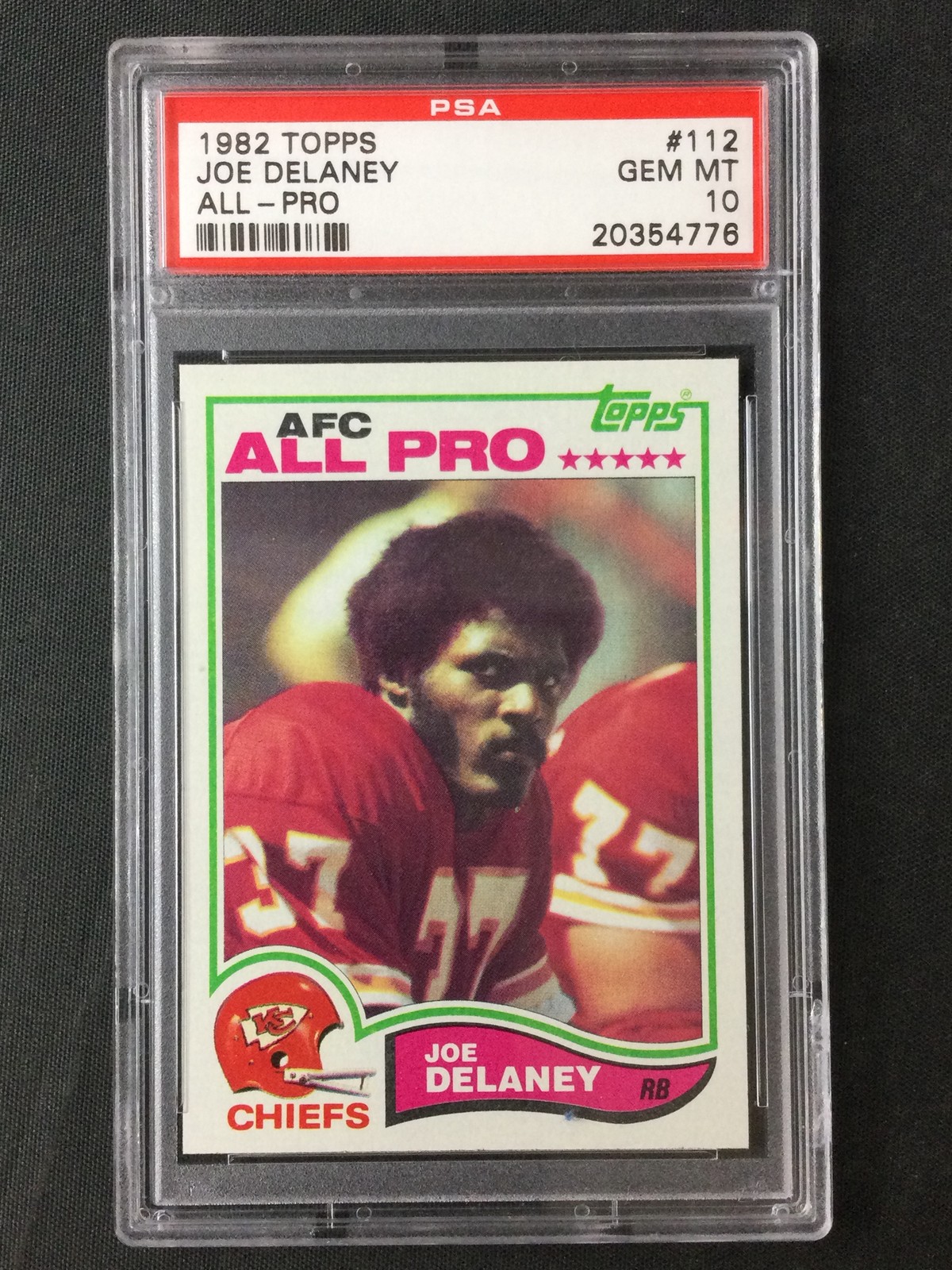 PSA 10 1982 Topps #112 Joe Delaney Kansas City Chiefs GEM MINT POP 38!
