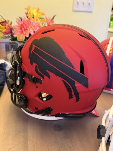 KELLY / THOMAS / REED SIGNED BUFFALO BILLS FULL SIZE RAVE AUTHENTIC HELMET - COA - Picture 5 of 6