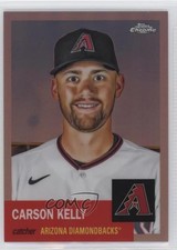 2022 Chrome Platinum Anniversary Rose Gold Refractor 30/75 Carson Kelly 14je